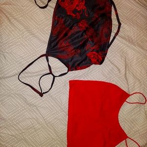 Two crop top sets